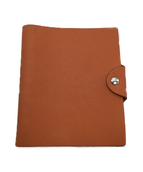 HERMES（エルメス）HERMES (エルメス) 手帳カバー オレンジ ユリス ミニの古着・服飾アイテム