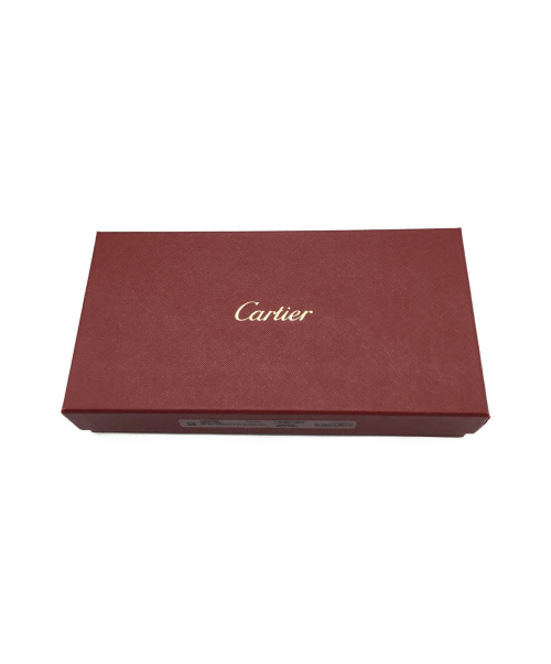 Cartier（カルティエ）Cartier (カルティエ) 長財布 ブラック カボション L3000585 レザーの古着・服飾アイテム