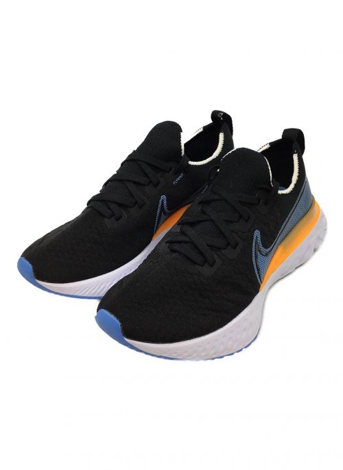 NIKE（ナイキ）NIKE (ナイキ) リアクト インフィニティラン フライニット ブラック×ブルー×オレンジ サイズ:26の古着・服飾アイテム
