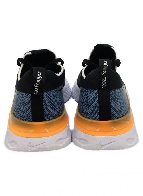 NIKE（ナイキ）NIKE (ナイキ) リアクト インフィニティラン フライニット ブラック×ブルー×オレンジ サイズ:26の古着・服飾アイテム