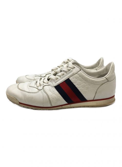 GUCCI（グッチ）GUCCI (グッチ) スニーカー ホワイト サイズ:27.5の古着・服飾アイテム