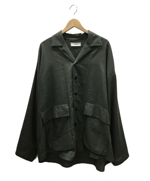MARKA（マーカ）MARKA (マーカ) リネンシャツ グリーン サイズ:2 春夏物の古着・服飾アイテム