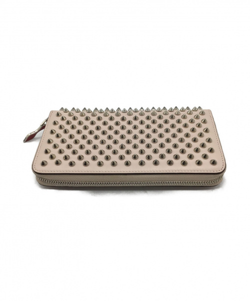 Christian Louboutin（クリスチャン・ルブタン）Christian Louboutin (クリスチャンルブタン) ラウンドファスナー長財布 ピンク 1165065 -の古着・服飾アイテム