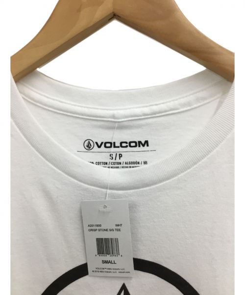 VOLCOM（ボルコム）VOLCOM (ボルコム) CRISP STONE S/S TEE ホワイト サイズ:Sの古着・服飾アイテム