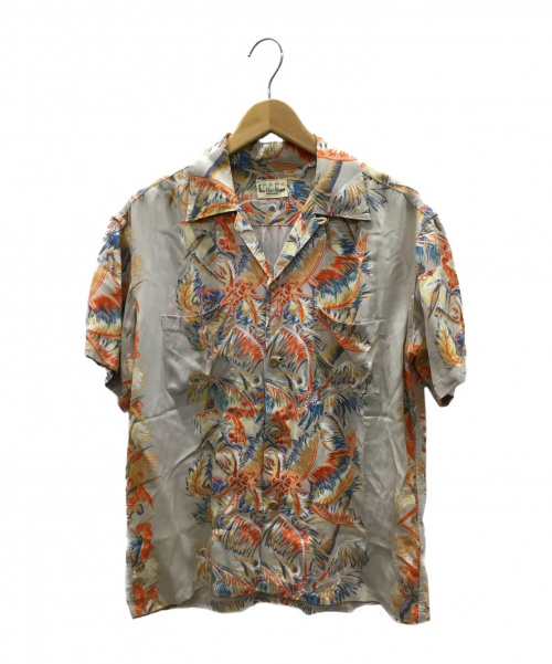 FLAT HEAD（フラット ヘッド）FLAT HEAD (フラット ヘッド) アロハシャツ ベージュ サイズ:Lの古着・服飾アイテム