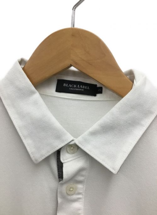BLACK LABEL CRESTBRIDGE（ブラックレーベル クレストブリッジ）BLACK LABEL CRESTBRIDGE (ブラックレーベルクレストブリッジ) ポロシャツ ホワイト サイズ:2の古着・服飾アイテム