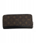 LOUIS VUITTON (ルイ ヴィトン) ジッピーウォレット・ヴェルティカル ブラウン×ブラック：39800円