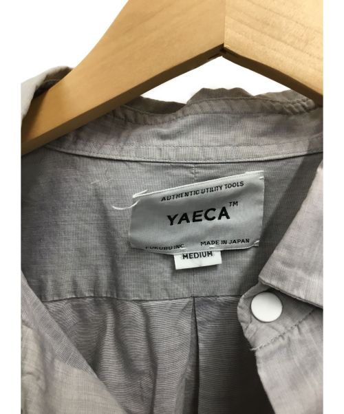 YAECA（ヤエカ）YAECA (ヤエカ) シャツ グレー サイズ:Mの古着・服飾アイテム