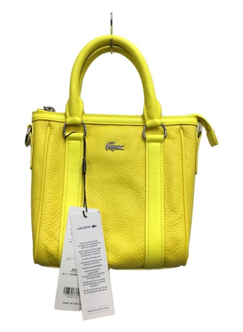 LACOSTE（ラコステ）LACOSTE (ラコステ) 2WAYショルダーバッグ イエローの古着・服飾アイテム