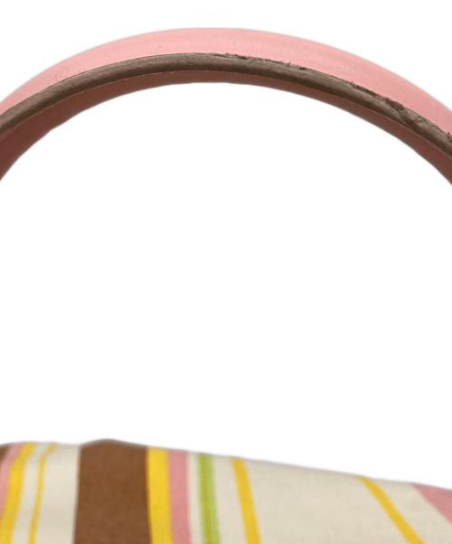 FURLA（フルラ）FURLA (フルラ) 2WAYトートバッグ ピンク×アイボリーの古着・服飾アイテム