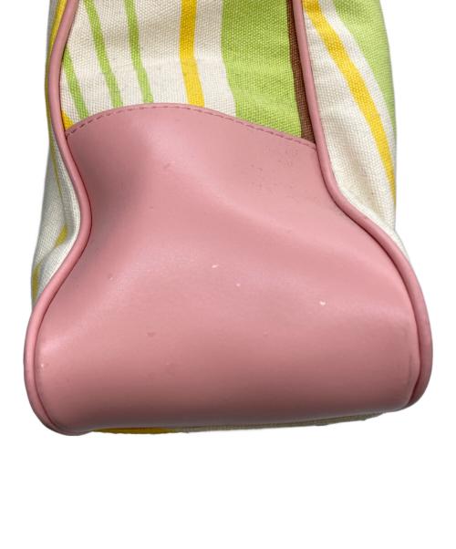 FURLA（フルラ）FURLA (フルラ) 2WAYトートバッグ ピンク×アイボリーの古着・服飾アイテム