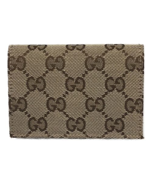 GUCCI（グッチ）GUCCI (グッチ) カードケース カーキの古着・服飾アイテム