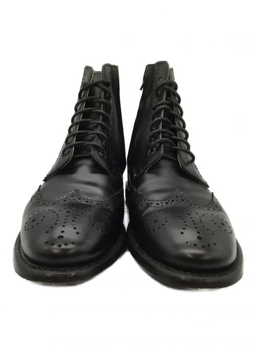 Caminando（カミナンド）Caminando (カミナンド) サイドジップレースアップウイングチップブーツ サイズ:7の古着・服飾アイテム