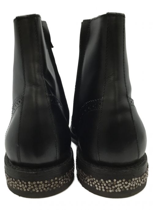 Caminando（カミナンド）Caminando (カミナンド) サイドジップレースアップウイングチップブーツ サイズ:7の古着・服飾アイテム