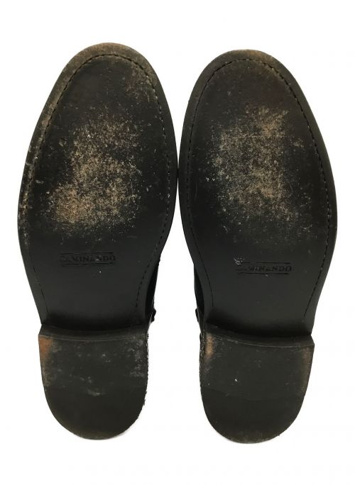 Caminando（カミナンド）Caminando (カミナンド) サイドジップレースアップウイングチップブーツ サイズ:7の古着・服飾アイテム