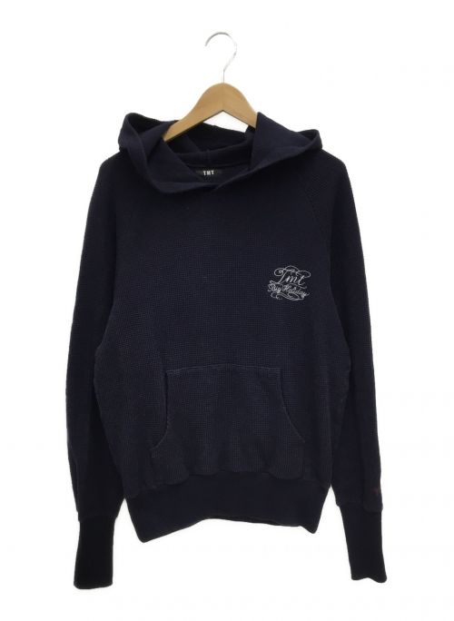 TMT（ティーエムティー）TMT (ティーエムティー) ワッフルパーカー ネイビー サイズ:Sの古着・服飾アイテム