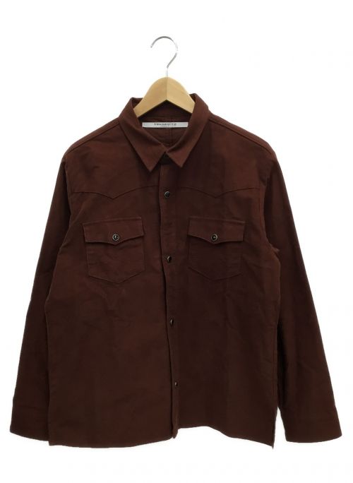 TRISECT2（トライセクト2）TRISECT2 (トライセクト2) ウエスタンシャツ ブラウン サイズ:Mの古着・服飾アイテム