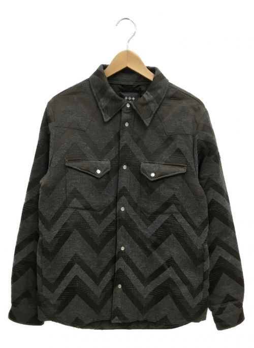 TATRAS（タトラス）TATRAS (タトラス) ダウンシャツジャケット グレー×カーキ サイズ:03の古着・服飾アイテム