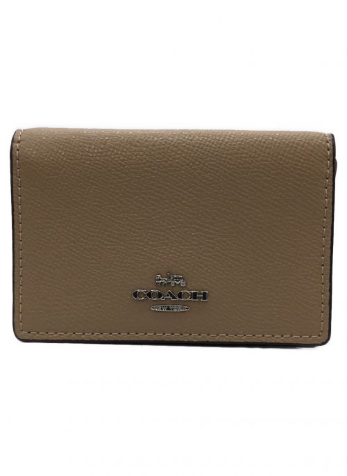 COACH（コーチ）COACH (コーチ) カードケース ベージュの古着・服飾アイテム