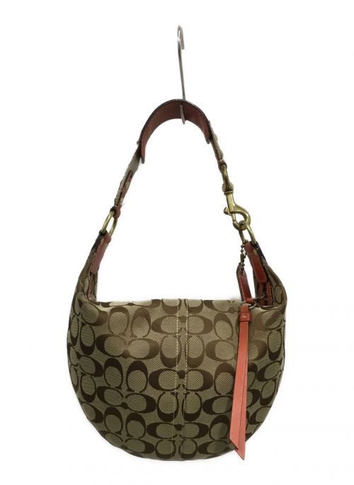 COACH（コーチ）COACH (コーチ) ワンショルダーバッグ ベージュの古着・服飾アイテム