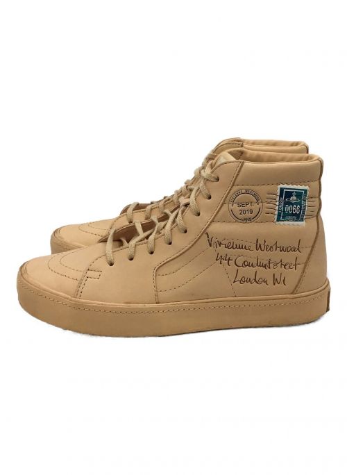 VANS（ヴァンズ）VANS×Vivienne Westwood (バンズ×ヴィヴィアンウエストウッド) ハイカットスニーカー ピンク サイズ:24の古着・服飾アイテム