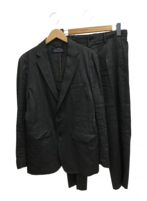 nano・universe（ナノ・ユニバース）nano・universe (ナノユニバース) ダメリーノ Carreman ストレッチリネンセットアップ グレー サイズ:Mの古着・服飾アイテム