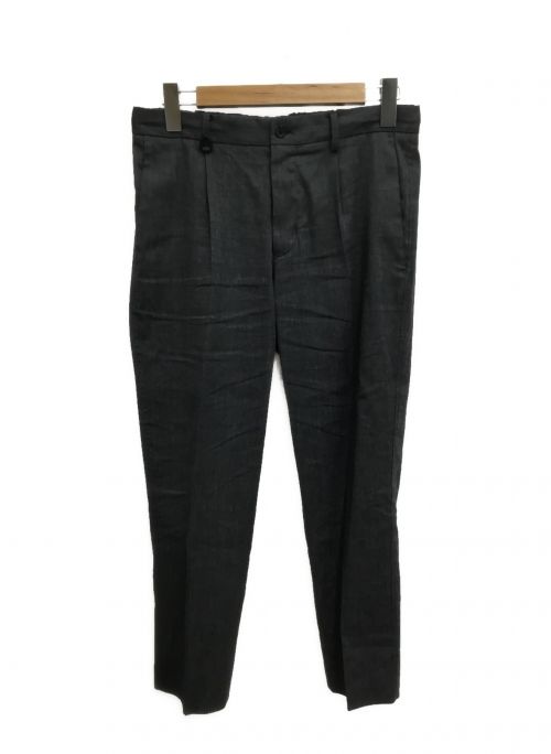 nano・universe（ナノ・ユニバース）nano・universe (ナノユニバース) ダメリーノ Carreman ストレッチリネンセットアップ グレー サイズ:Mの古着・服飾アイテム