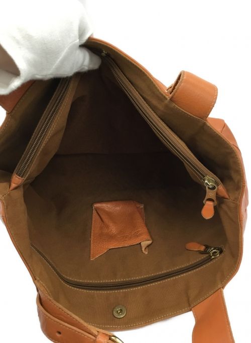 IL BISONTE（イル ビゾンテ）IL BISONTE (イル ビゾンテ) レザートートバッグ ブラウンの古着・服飾アイテム