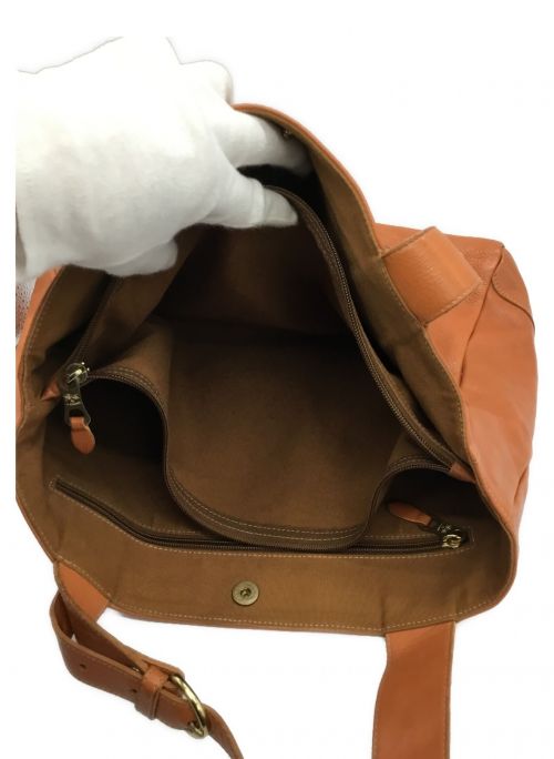 IL BISONTE（イル ビゾンテ）IL BISONTE (イル ビゾンテ) レザートートバッグ ブラウンの古着・服飾アイテム
