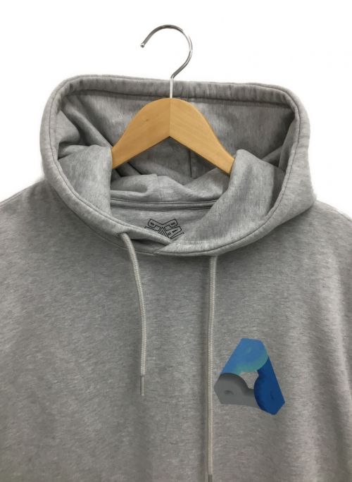 PALACE（パレス）PALACE (パレス) プルオーバーパーカー グレー サイズ:Lの古着・服飾アイテム