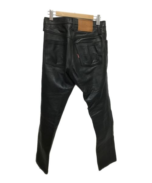 aero（エアロ）aero (エアロ) レザーパンツ ブラック サイズ:W33の古着・服飾アイテム