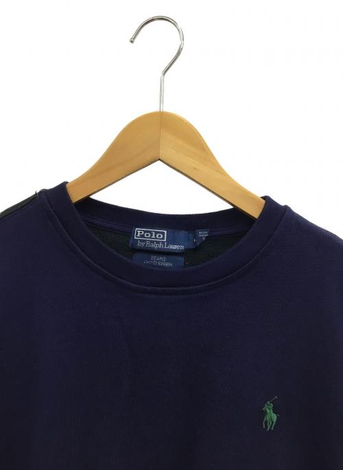 POLO RALPH LAUREN（ポロ・ラルフローレン）POLO RALPH LAUREN (ポロ・ラルフローレン) クレイジーパターンスウェット ネイビー×グリーン サイズ:Mの古着・服飾アイテム