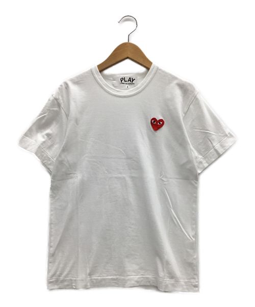 PLAY COMME des GARCONS（プレイコムデギャルソン）PLAY COMME des GARCONS (プレイ コムデギャルソン) Tシャツ ホワイト サイズ:Sの古着・服飾アイテム