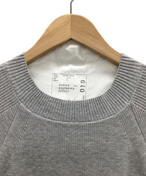 sacai（サカイ）sacai (サカイ) ワンピース グレー×ホワイト サイズ:1の古着・服飾アイテム