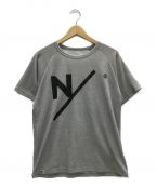 NEUTRALWORKSニュートラルワークス）の古着「ヒカタ/ジャカードショートスリーブクルー（ユニセックス）」｜グレー