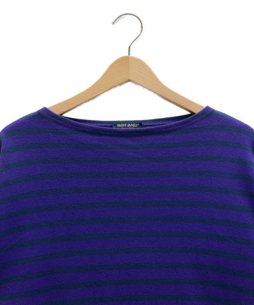 SAINT JAMES（セントジェームス）SAINT JAMES (セントジェームス) バスクシャツ パープル サイズ:14の古着・服飾アイテム