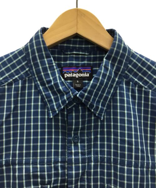 Patagonia（パタゴニア）Patagonia (パタゴニア) 半袖シャツ ブルー サイズ:Sの古着・服飾アイテム