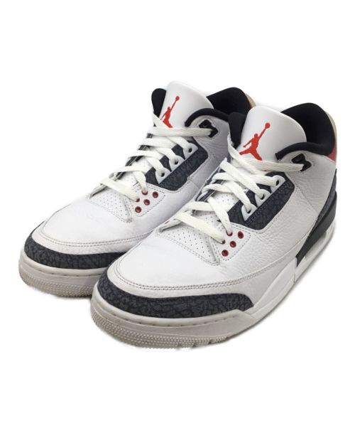 NIKE（ナイキ）NIKE (ナイキ) AIR JORDAN3 RETRO　Denim ホワイト サイズ:27.5の古着・服飾アイテム