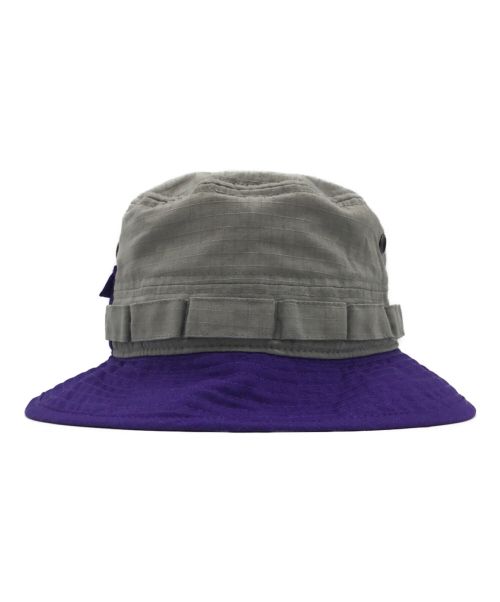 Jack Wolfskin（ジャック ウルフスキン）Jack Wolfskin (ジャック ウルフスキン) リップマルチエクスプローラーハット グレー×パープルの古着・服飾アイテム