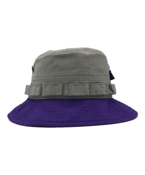 Jack Wolfskin（ジャック ウルフスキン）Jack Wolfskin (ジャック ウルフスキン) リップマルチエクスプローラーハット グレー×パープルの古着・服飾アイテム