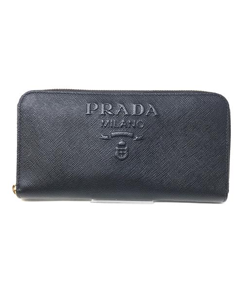 PRADA（プラダ）PRADA (プラダ) 長財布 ブラック サイズ:実寸サイズにてご確認ください。の古着・服飾アイテム