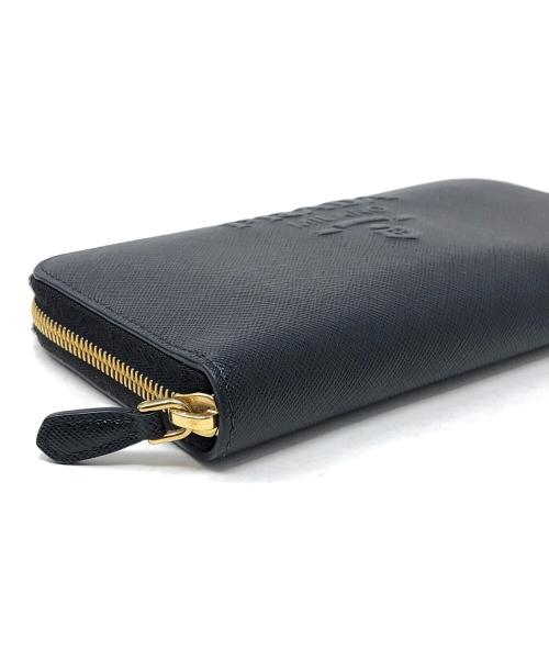 PRADA（プラダ）PRADA (プラダ) 長財布 ブラック サイズ:実寸サイズにてご確認ください。の古着・服飾アイテム