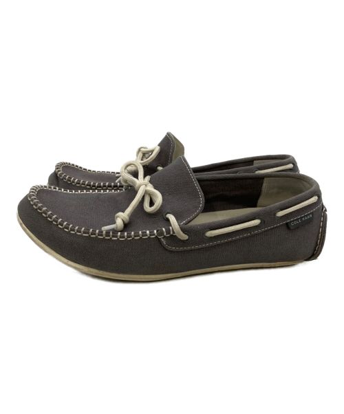 COLE HAAN（コールハーン）COLE HAAN (コールハーン) デッキシューズ グレー サイズ:9 1/2の古着・服飾アイテム
