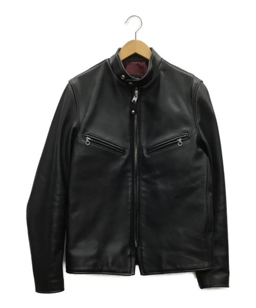 SCHOTT BROS.（ショットブロス）SCHOTT BROS. (ショット) シングルレザーライダースジャケット ブラック サイズ:34の古着・服飾アイテム
