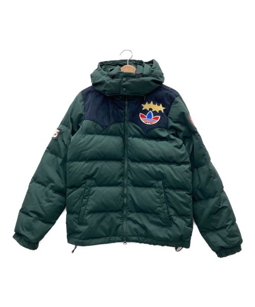 adidas Originals（アディダスオリジナル）adidas Originals (アディダスオリジナル) ワッペンダウンジャケット グリーン サイズ:Mの古着・服飾アイテム