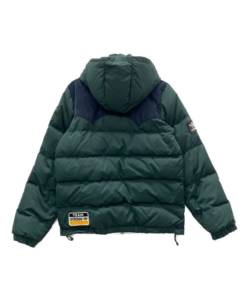 adidas Originals（アディダスオリジナル）adidas Originals (アディダスオリジナル) ワッペンダウンジャケット グリーン サイズ:Mの古着・服飾アイテム