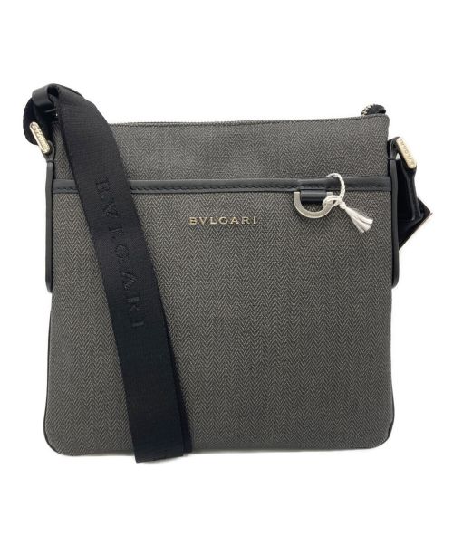 BVLGARI（ブルガリ）BVLGARI (ブルガリ) ショルダーバッグ グレー×ブラックの古着・服飾アイテム
