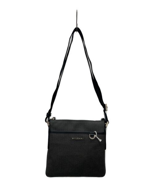 BVLGARI（ブルガリ）BVLGARI (ブルガリ) ショルダーバッグ グレー×ブラックの古着・服飾アイテム