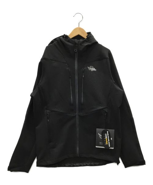 POLEWARDS（ポールワーズ）POLEWARDS (ポールワーズ) CORDURA SOFTSHELL HOODIE ブラック サイズ:Lの古着・服飾アイテム