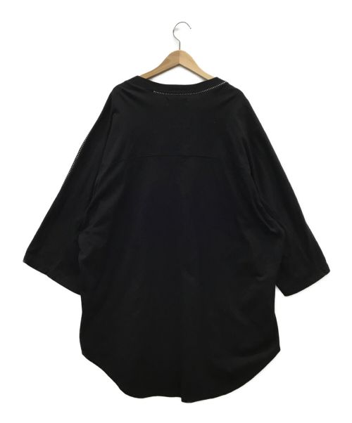 Yohji Yamamoto S'YTE（ヨウジ ヤマモト サイト）Yohji Yamamoto S'YTE (ヨウジ ヤマモト サイト) Vネックカットソー ブラック サイズ:3の古着・服飾アイテム